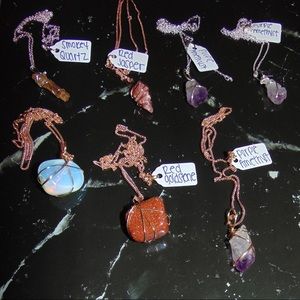 Hand Wrapped Healing Crystal Jewelry